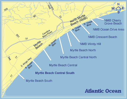 Myrtle Beach SC area Fishing Piers to Fish in Atlantic Ocean.